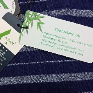 Áo polo nam chất liệu sợi tre