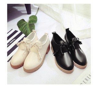 Giày Oxford Nữ Gót Vuông Cao 4,5cm Da Mềm Phong Cách Nữ Tính Tiểu Thư  MBS566 - Seun Shoes