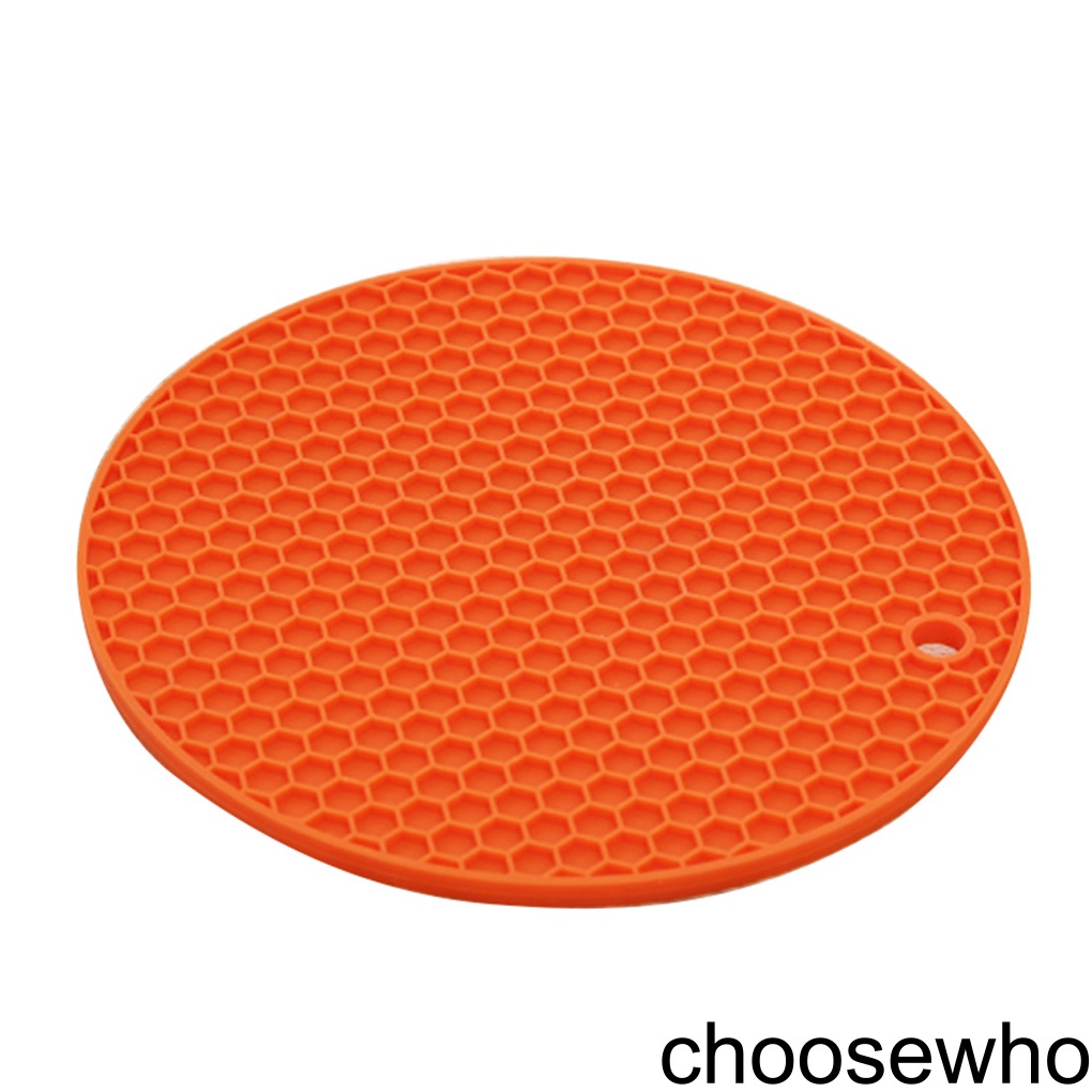 [CHOO] Silicone Honeycomb Placemat Table Heat Resistant Mat Cup Anti-Slip Coaster Cushion Round Pad