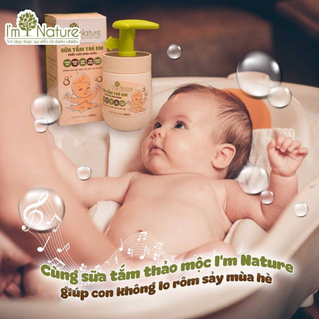 Sữa tắm trẻ em i m nature tắm gội dành cho bé ngừa rôm sảy cảm gió dưỡng - ảnh sản phẩm 5