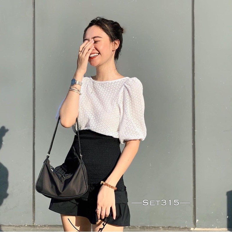 SET ÁO TRĂNG+CV (LOẠI 1) ẢNH THẬT
