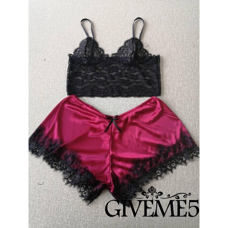 Bộ đồ ngủ ren mỏng quyến rũ gợi cảm cho nữ