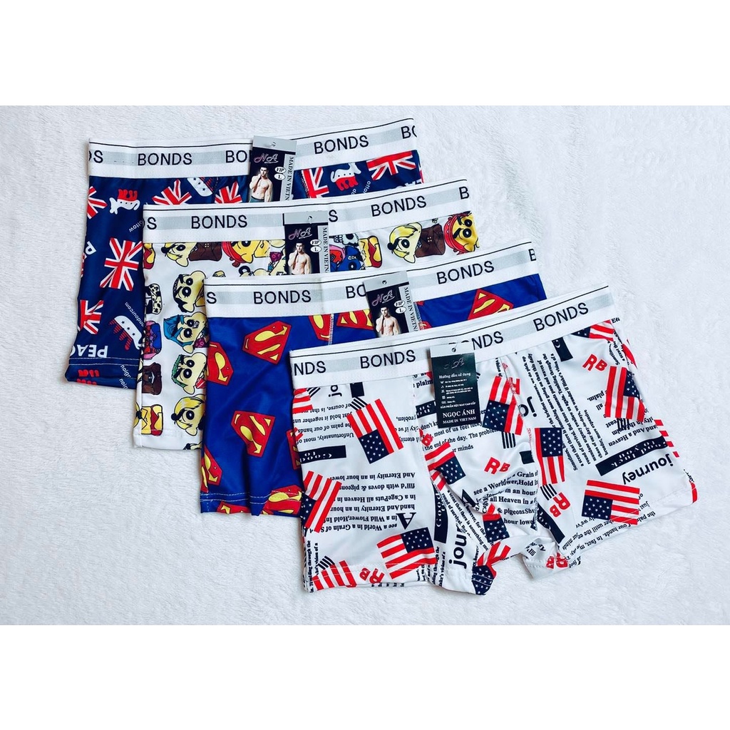 Quần sịp nam, quần lót nam thun lạnh họa tiết hàng hiệu cao cấp ARU SHOP