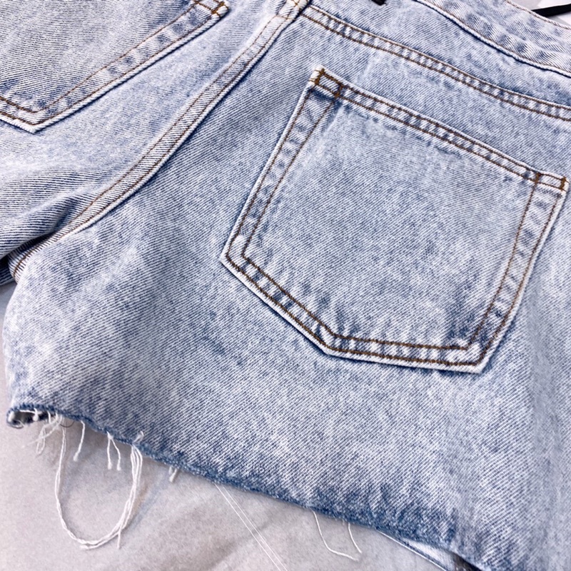 Quần short denim cao cấp thương hiệu Alexander Wang 2022 thiết kế mới độc đáo phong cách