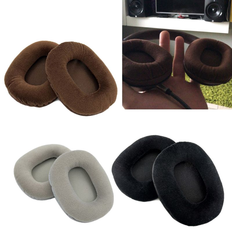 YXA♥ 2Pc Velvet Velour Earpad Earmuff Cushion For for ATH-M50 M50S M50X M40 M40S M40X