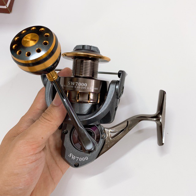 máy câu cá 7000 tải cá lên tới 16kg y hình máy cực khoẻ quay êm giảm giá sele y hình