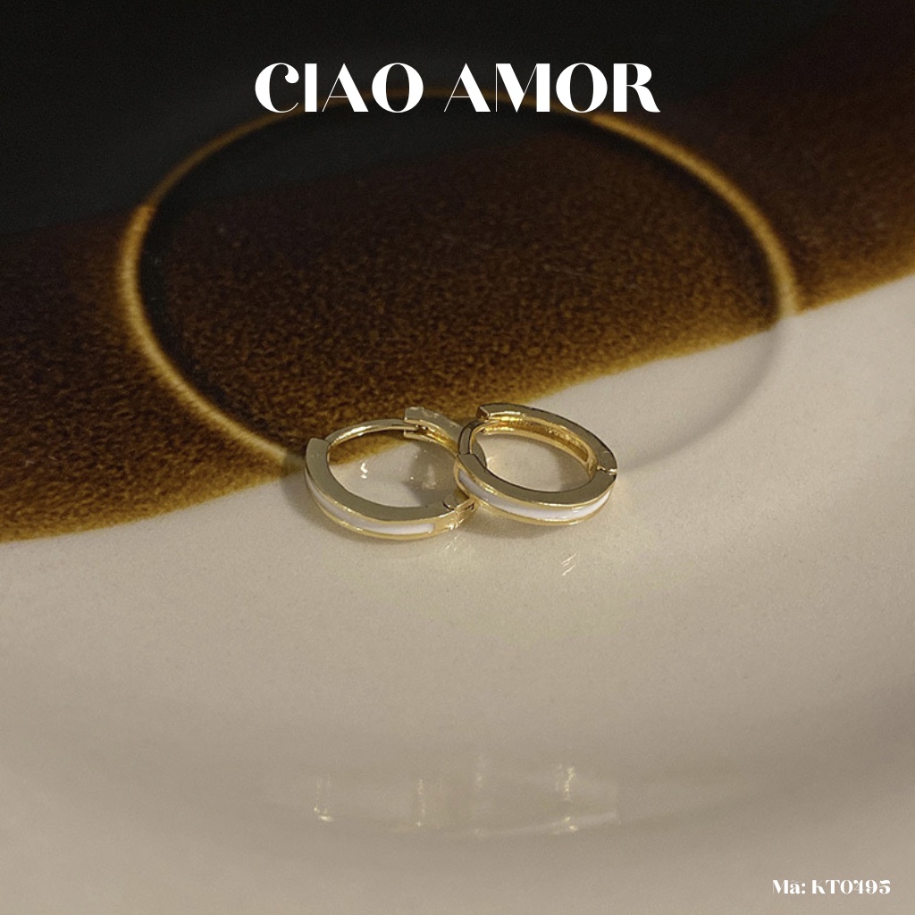 Khuyên tai nữ, Bông tai nữ vòng ôm tai mảnh thanh lịch Trang sức Ciao Amor - KT0495