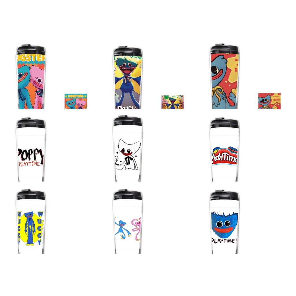 Bình nhựa đựng nước in hình game POPPY PLAYTIME game chibi anime tiện lợi lưu niệm