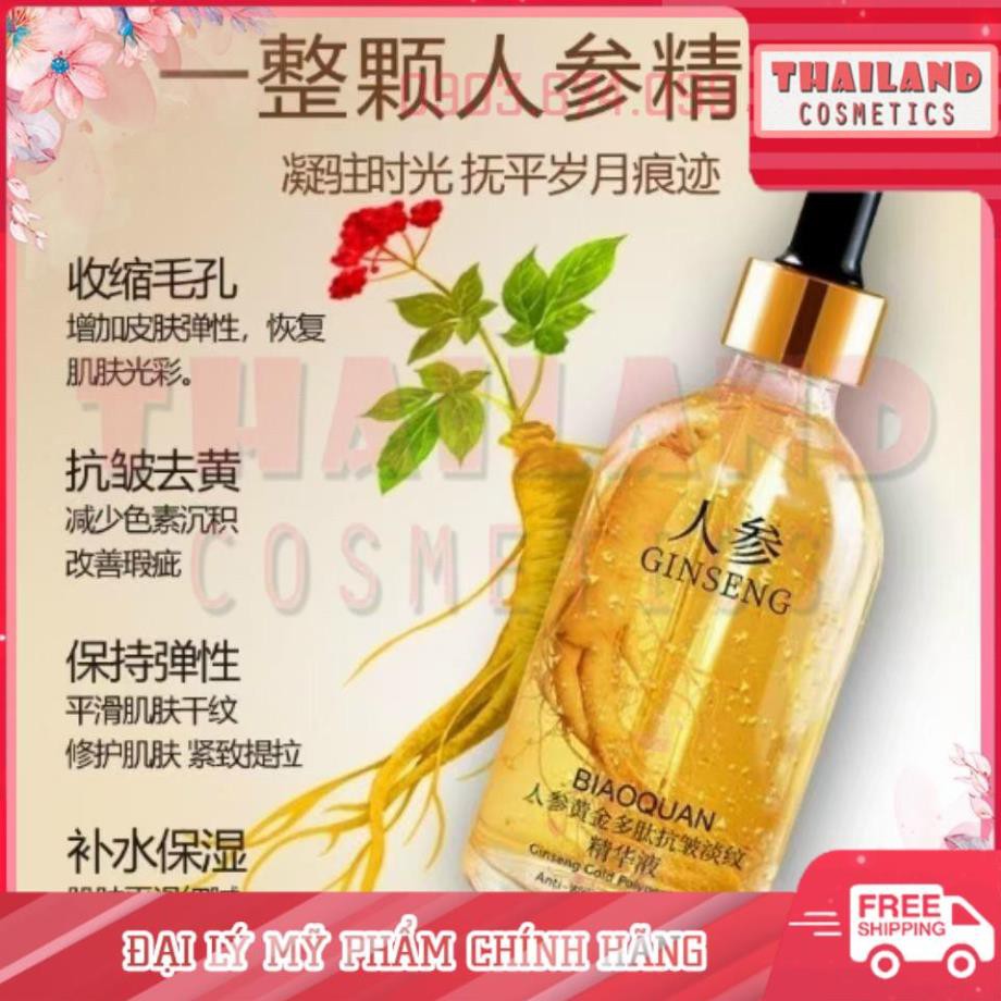 Serum nhân sâm vàng 24k tái tạo da GinSeng