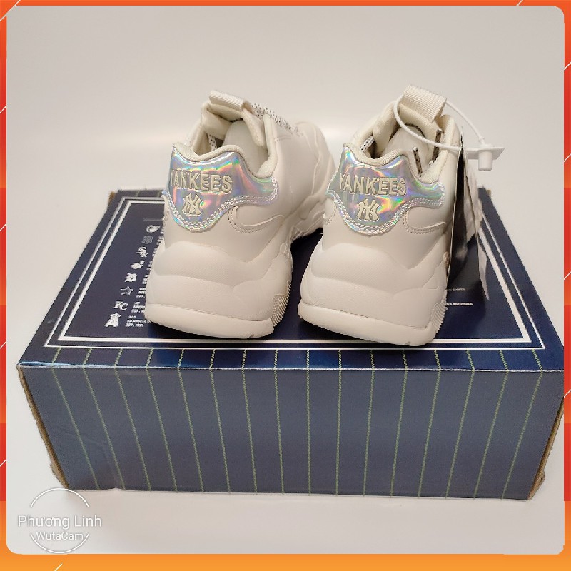 Giày thể thao nam nữ Boston NY LA màu kem, giày Sneakers nam nữ tăng chiều cao M56
