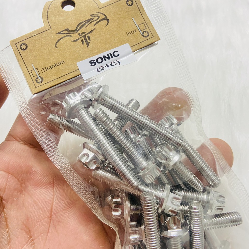 ( SIÊU XỊN) BỘ ỐC INOX SALAYA GẮN FULL LỐC MÁY CHO MỌI DÒNG XE