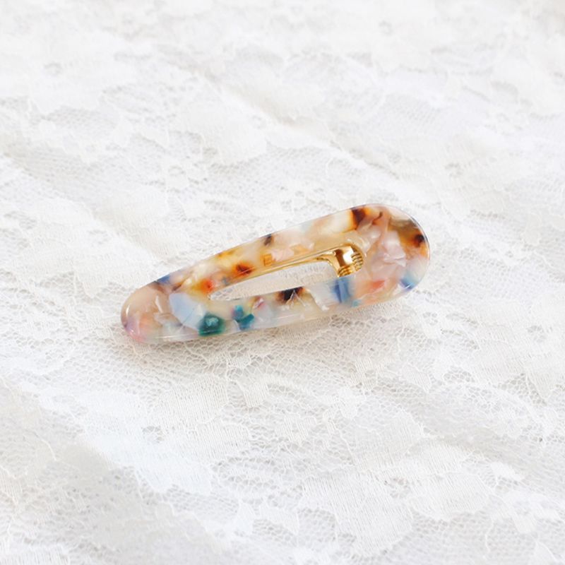 Kẹp Tóc Bên Hông Họa Tiết Hình Học / Giọt Nước Phong Cách Nhật Bản Cho Nữ