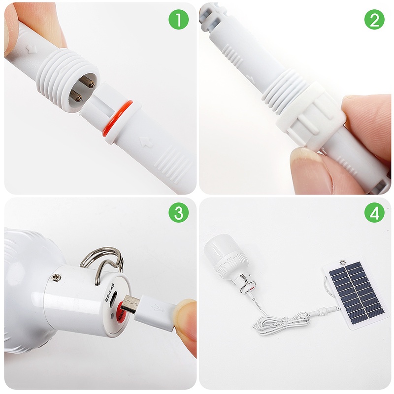Bóng Đèn Led Năng Lượng Mặt Trời 5W