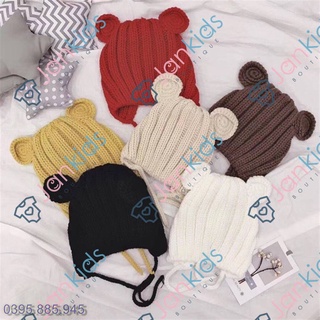 [Siêu Sale] Mũ len tai mickey buộc dây cho bé
