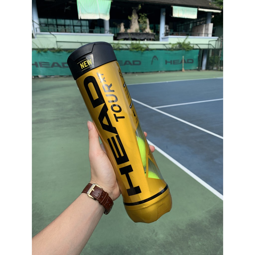 Thùng bóng tennis HEAD TOUR XT cao cấp (Loại 3 banh/hộp, Loại 4 banh/hộp)