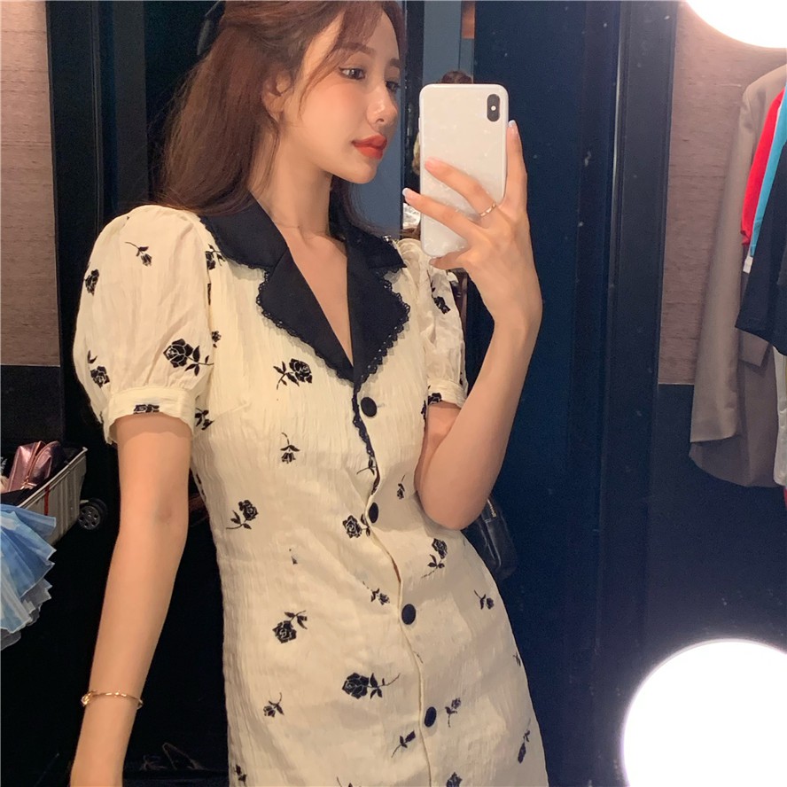 Đầm Nữ Tay Dài Thêu Hoa Thời Trang Thanh Lịch | BigBuy360 - bigbuy360.vn