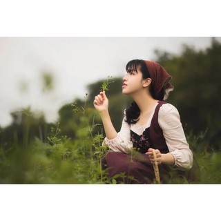 Váy Boho Vintage Du Mục Kèm Tuban Đội Đầu ( Ảnh Thật Tự Chụp)