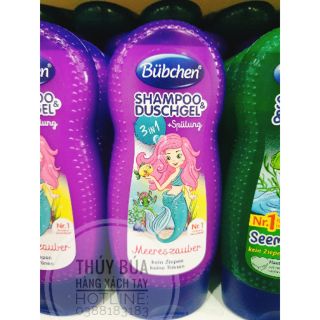 Sữa tắm Bubchen tắm gội xả 3 in 1 Đức