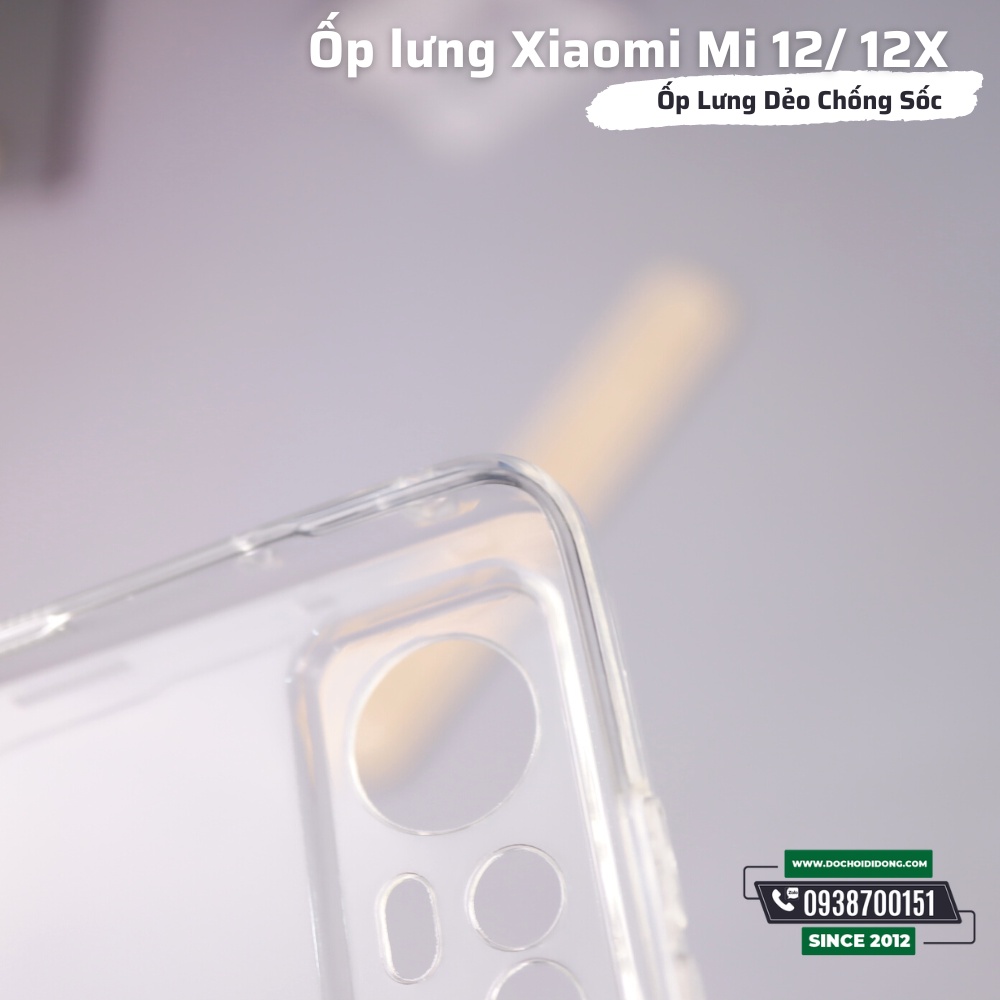 Ốp Lưng Dẻo Trong Suốt Cho Xiaomi Redmi 12 / 12X Chống Sốc Bảo Vệ Camera và Cổng Sạc