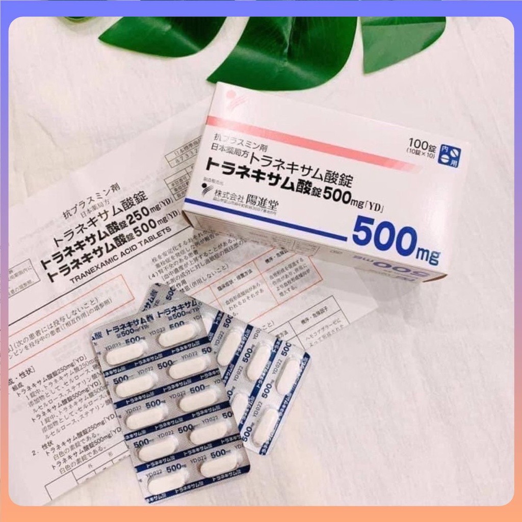 VIÊN UỐNG TRẮNG DA TRANSAMIN 500mg NHẬT BẢN - C.H.Í.N.H HÃNG   Nhật Bản