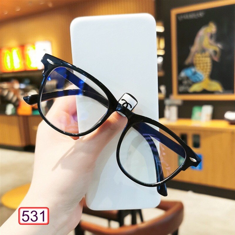 MẮT KÍNH GỌNG CẬN FORM VUÔNG 531 NỬA GỌNG CÓ VẠCH HOT TREND | BigBuy360 - bigbuy360.vn