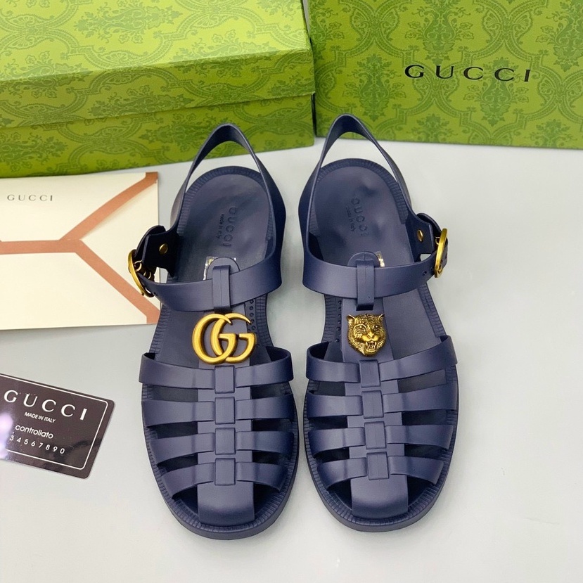Dép sandal rọ G.CC màu xanh than hàng Like Authentic 1-1 on web PLD NV 4-10 tương đương 3-44