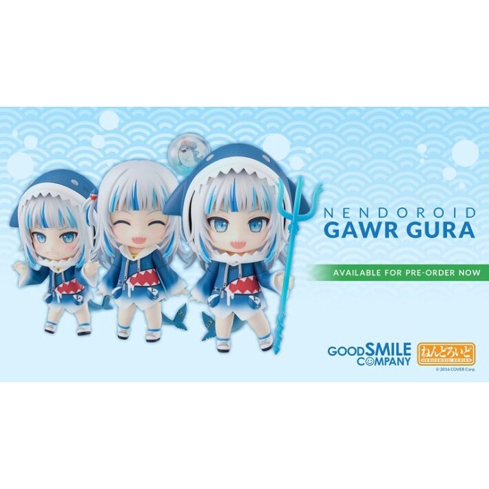 Mô hình chính hãng Nendoroid Gawr Gura Hololive có sẵn