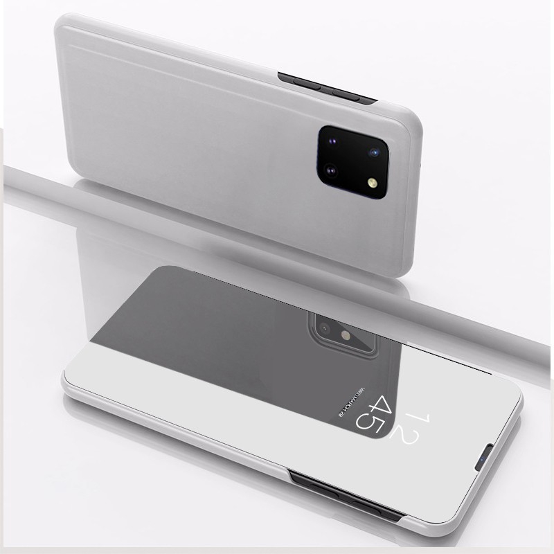 Bao da điện thoại cứng cáp nắp lật mặt kính thông minh cho Samsung Galaxy Note 10 Lite