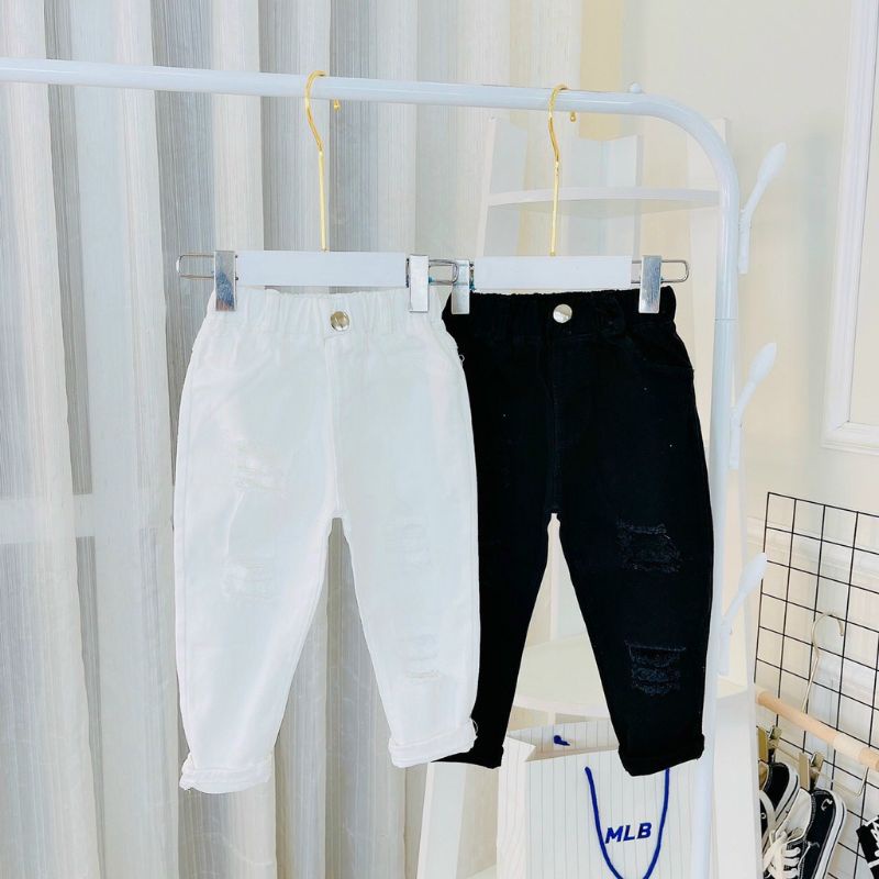 Quần kaki bé trai đen trắng 9-35kg