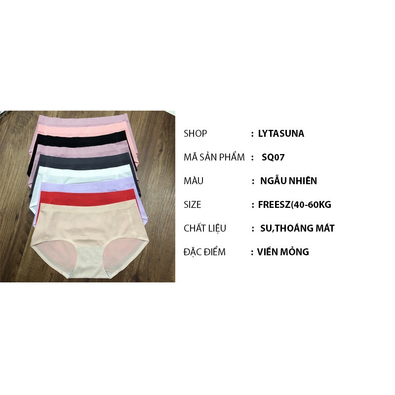 [Mã 12FASHIONSALE1 giảm 10K đơn 50K] Quần Lót su ko viền, siêu lỗ siêu thoáng mát ,thông hơi chống bí Vic Thái | BigBuy360 - bigbuy360.vn