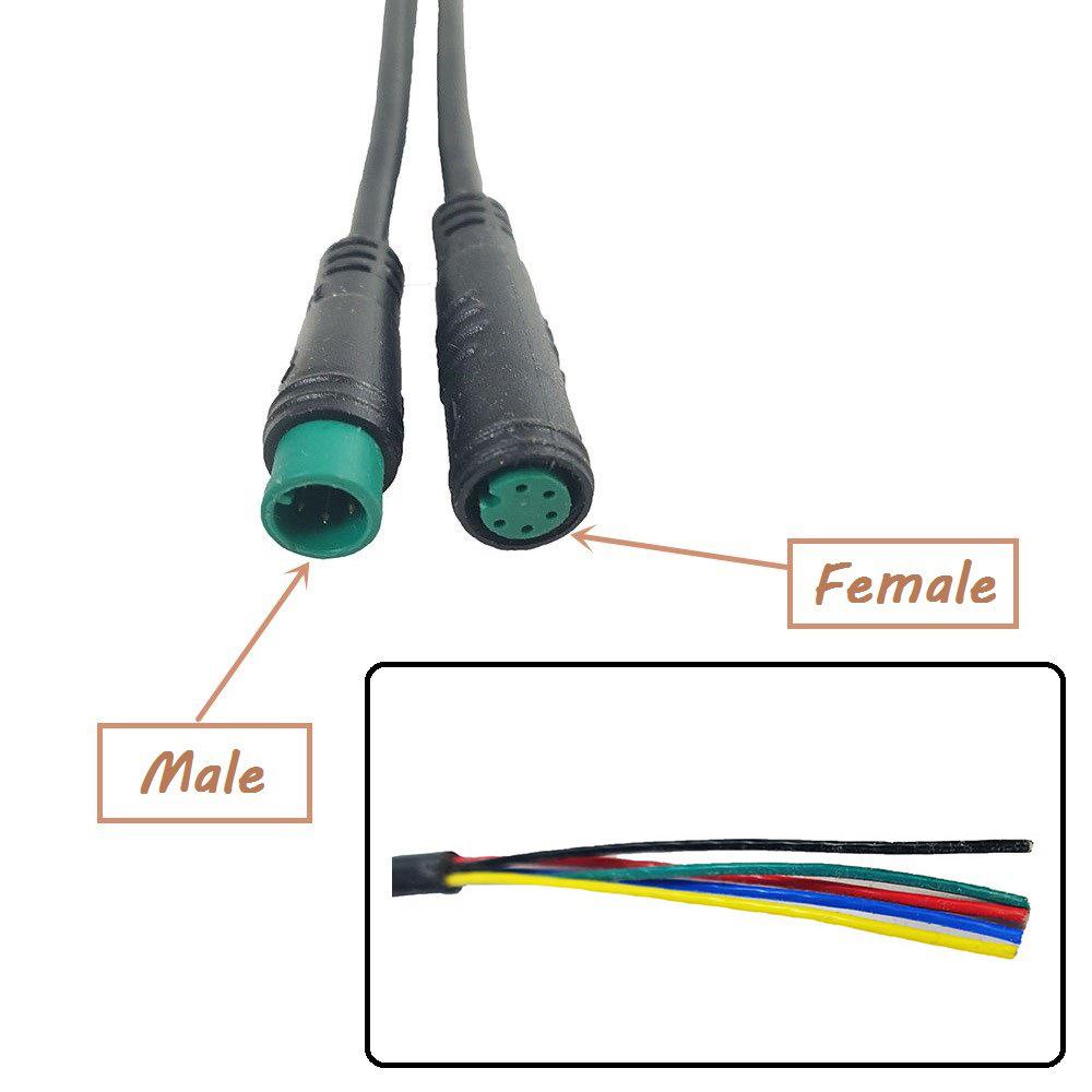 Dây Cáp Kết Nối Chuyển Đổi Đầu Đực Sang Đầu Cái E-Bike Chống Thấm Nước Cho Xe Đạp Điện QUINTON Ebike