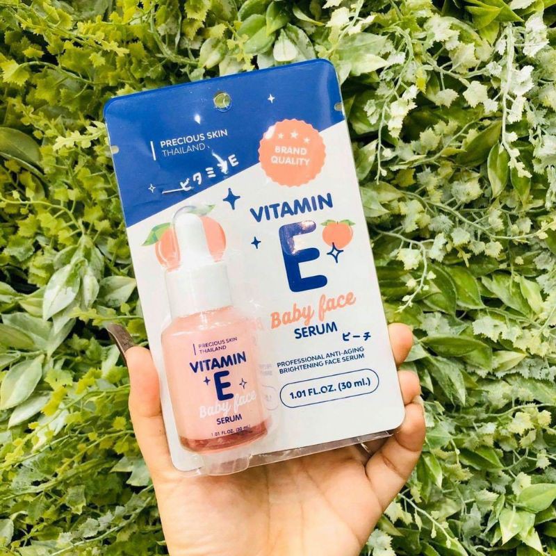 🍑 SERUM VITAMIN E CỰC MỊN, DA TRẮNG HỒNG, SIÊU CĂNG BÓNG, TRỊ MỤN, RỖ...