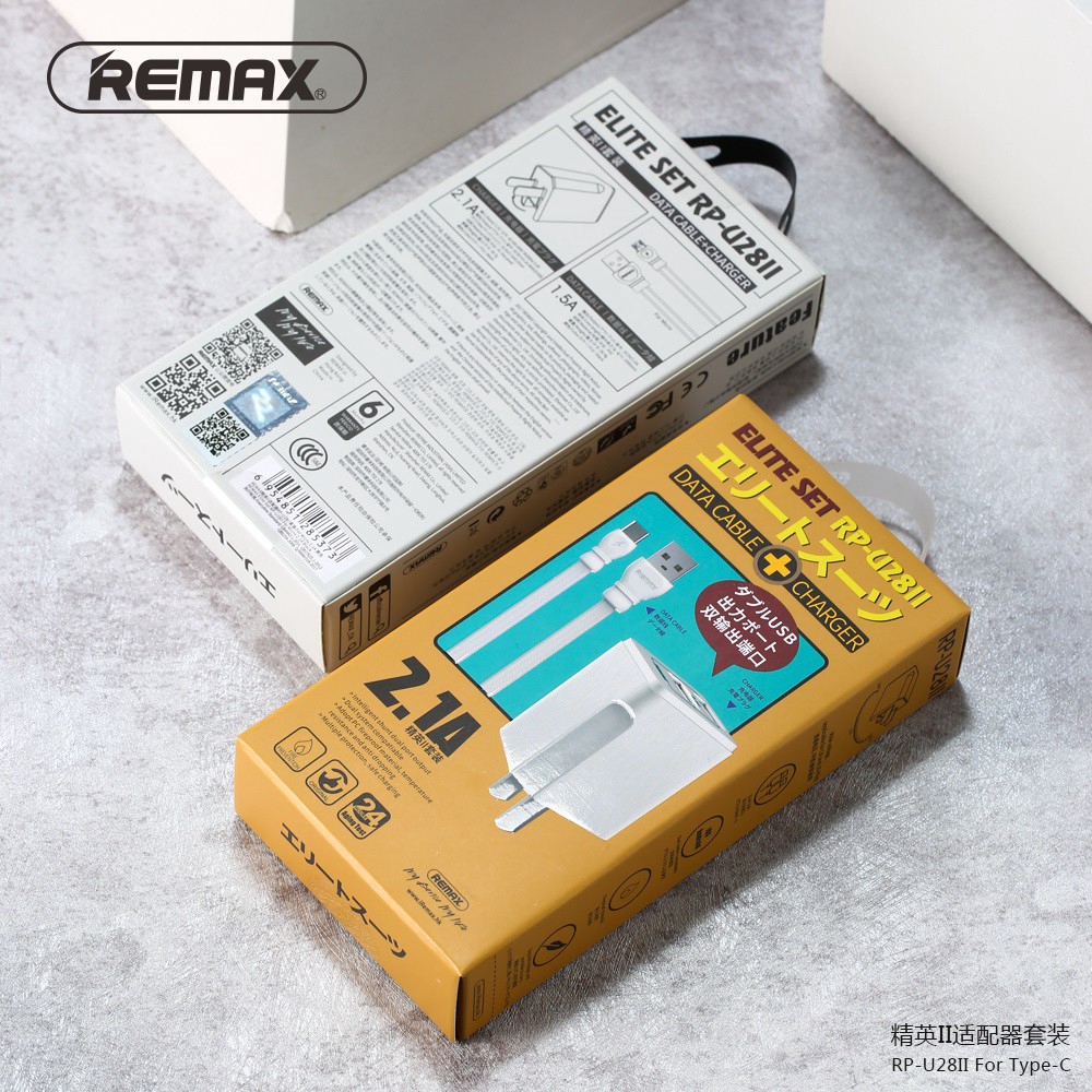 Bộ sạc USB Remax 2 cổng kèm cáp nối dữ liệu