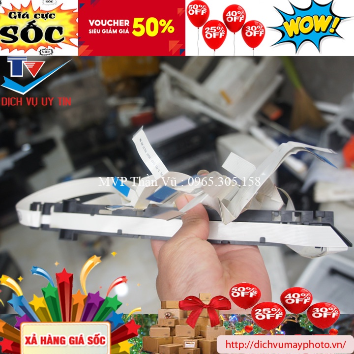 Bộ cáp đầu in máy in màu Epson 1390 1430 1400
