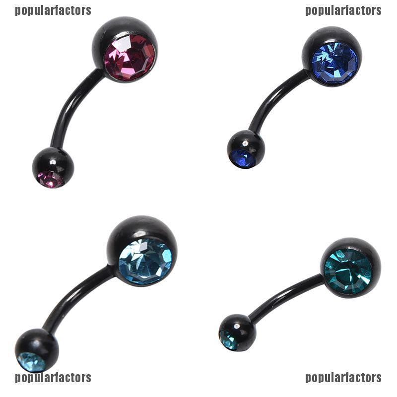 Khuyên Rốn Màu Đen / Bạc Thời Trang