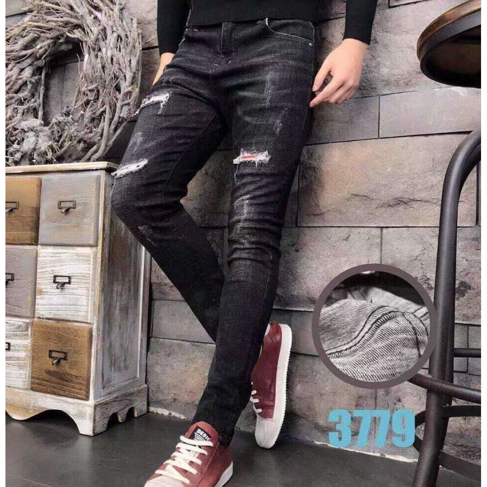 QUẦN JEANS NAM THIẾT KẾ NỔI BẬT -CHẤT DÀY DẶN - FS