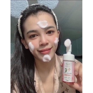 SỬA RỬA MẶT TẠO BỌT TINH CHẤT HOA HỒNG