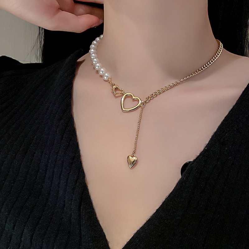 Vòng cổ choker mặt trái tim thời trang cho nữ