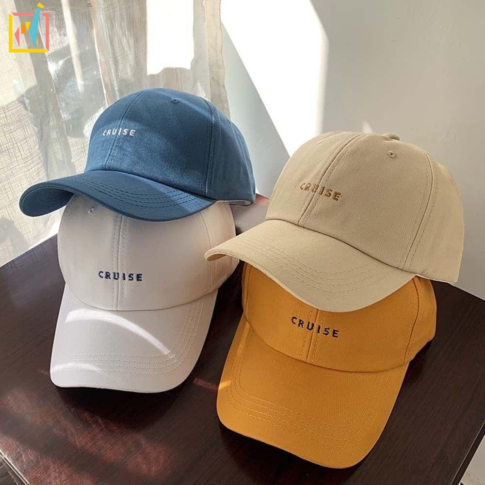 Mũ lưỡi trai thêu đơn giản phong cách hip hop Hàn Quốc