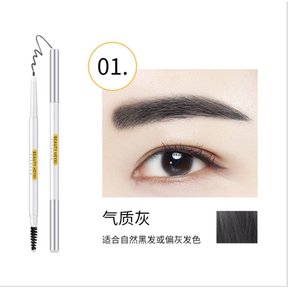 Chì kẻ mày 2 đầu nét mảnh HEYXI Verythin Eyebrow Pencil HCKM1 | BigBuy360 - bigbuy360.vn