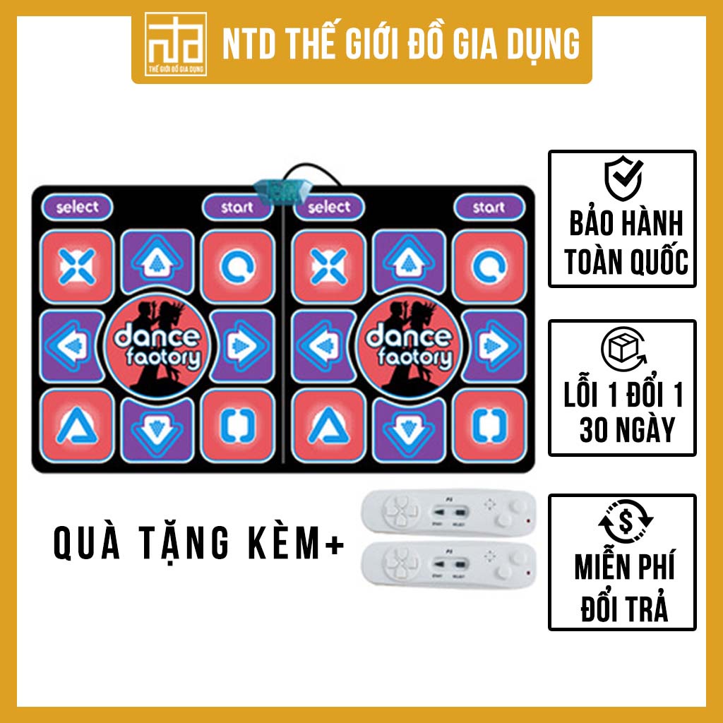 Thảm nhảy Audition kết nối tivi, thảm chơi game tặng kèm 2 điều khiển NT2692 | NTD thế giới đồ gia dụng