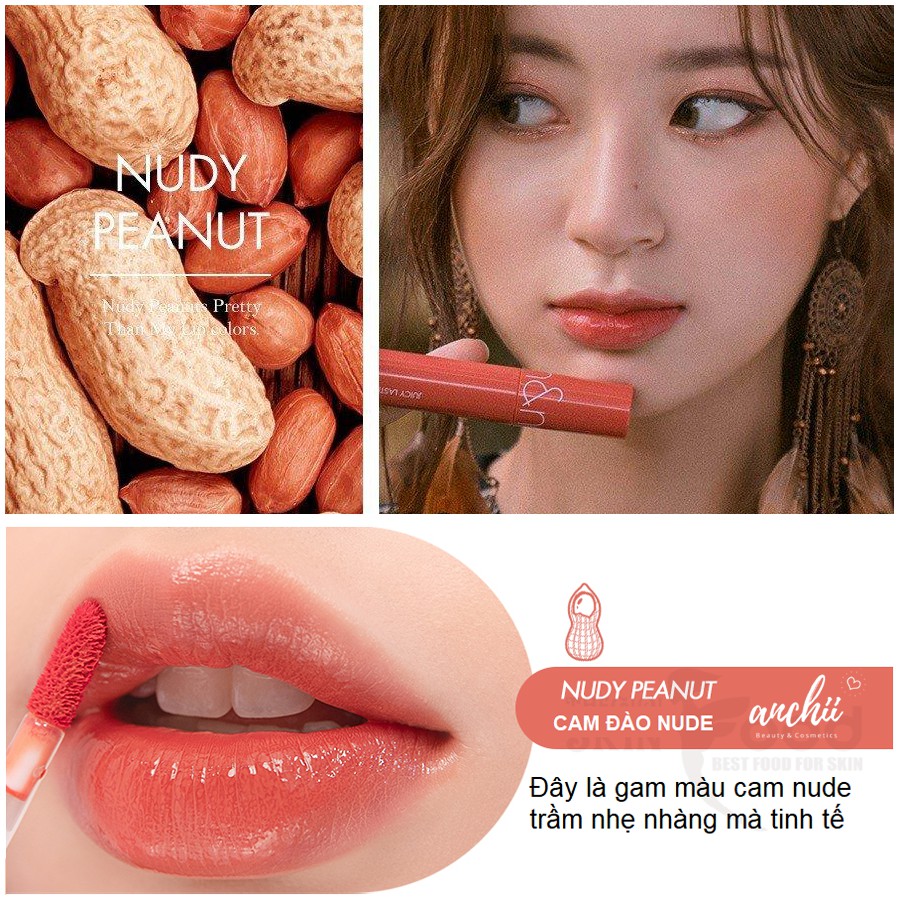 [TOP 1 UY TÍN] [MÀU MỚI 18-21] Son Tint Bóng Romand Juicy Lasting Tint (bill Hàn)