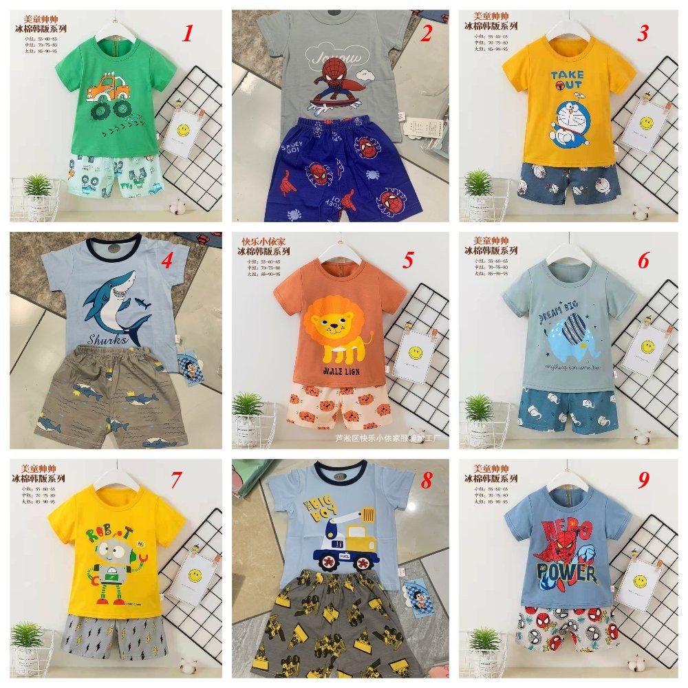 Sale !!! Bộ Cotton Xuất Hàn Hàng Quảng Châu Cho Bé (Size Nhỡ Từ 15-21kg)(SP001463 ) Shop Phúc Yến