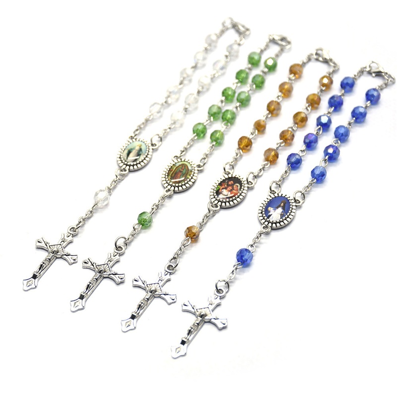 ✿ Vòng Tay Chuỗi Hạt Đá Rosary Và Medal Cho Thanh Thiếu Niên