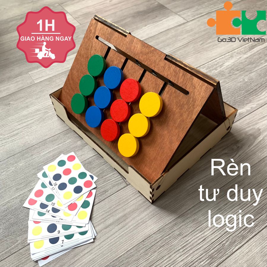 Đồ chơi logic montessori 4 màu