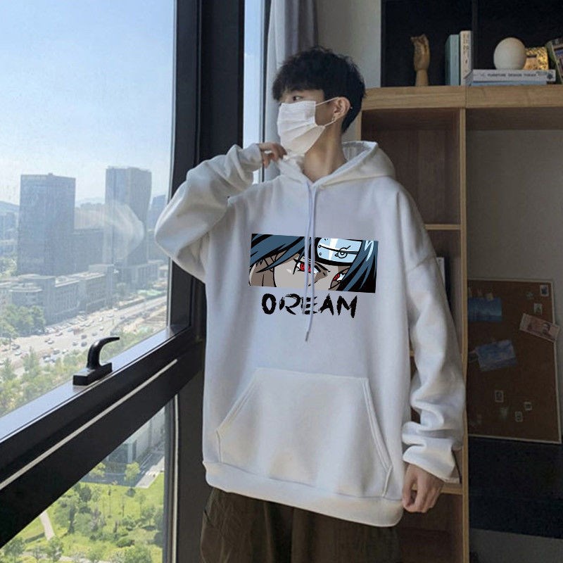 Áo Hoodie Dáng Rộng Phong Cách Hàn Quốc Thời Trang Thu Đông Cho Nam