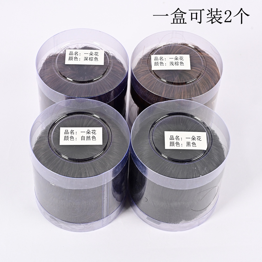 Kẹp Tóc Giả Hình Bông Hoa / Quả Bóng Lông Xù Xinh Xắn Cho Bé Gái