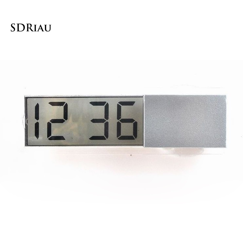 Đồng Hồ Kỹ Thuật Số LCD Có Giác Hút Gắn Bảng Điều Khiển Xe Hơi / Văn Phòng