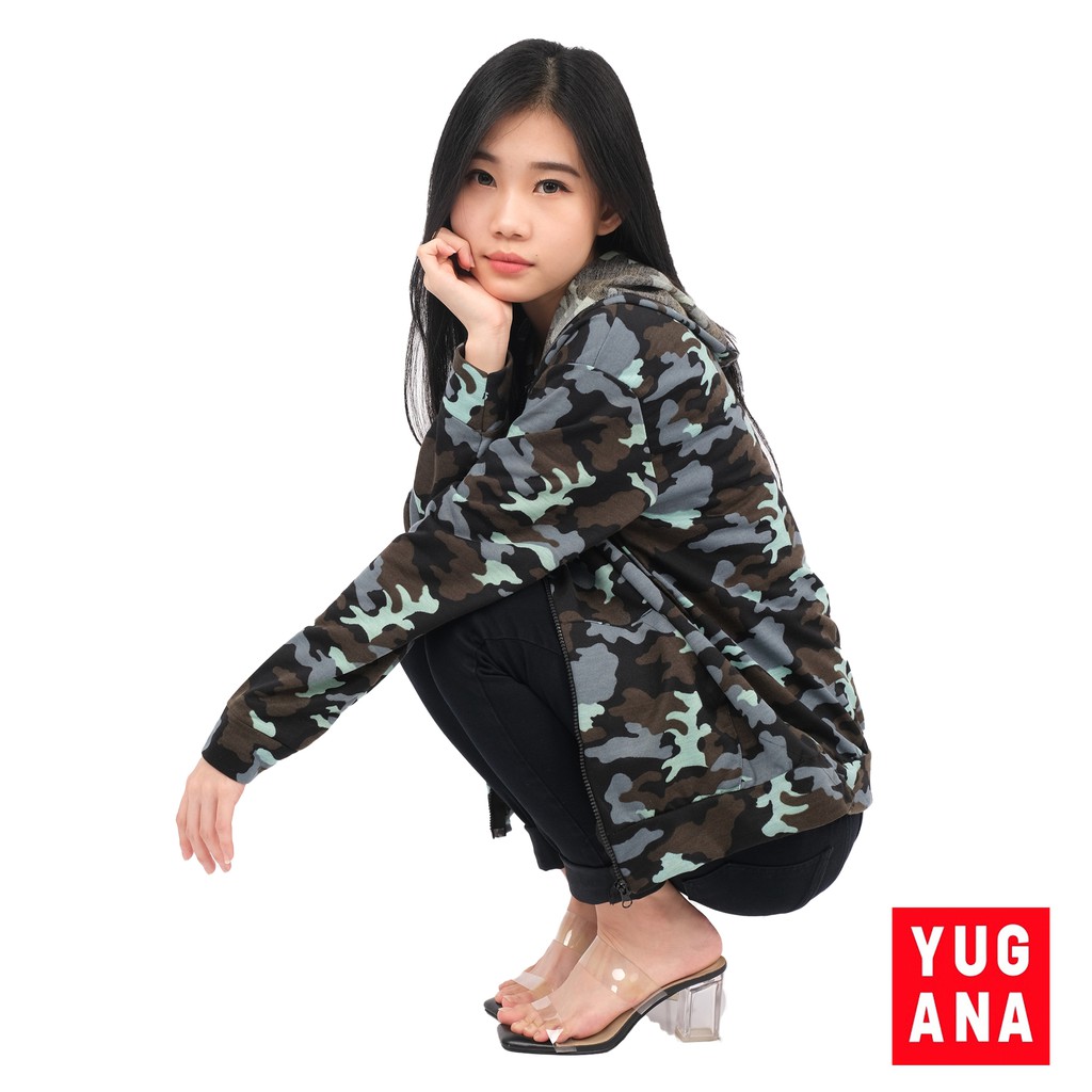 Áo Khoác Hoodie Kiểu Quân Đội Thiết Kế Trẻ Trung Cho Nữ