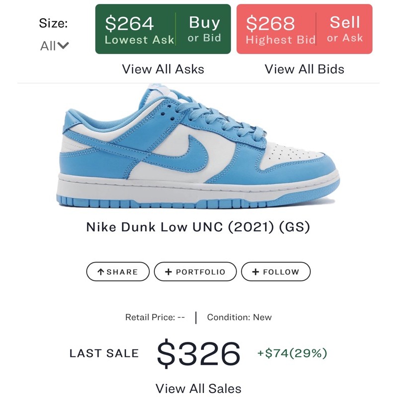 [GeekSneaker] Giày Dunk Low UNC 2021 “ Coats “